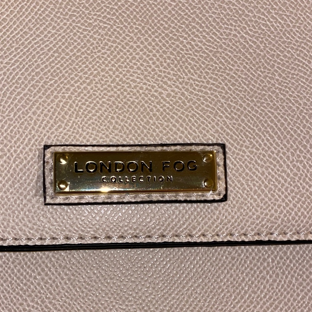 NWT!! London Fog Large Maille Tote Shoulder Bag 100th Anniversary Cream Caviar - Picture 4 of 14